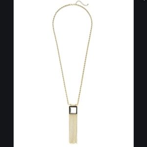 Adia Kibur Tassel Deco Statement Necklace
